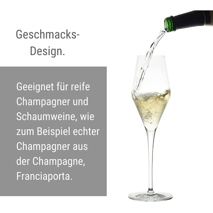 Набір із 6 келихів для шампанського 290 мл, Quatrophil Stölzle Lausitz