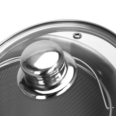 Каструля Fissman CAPELLINI зі вставкою-пароваркою та скляною кришкою16x21 см 3,5 л нержавіюча сталь (5369)