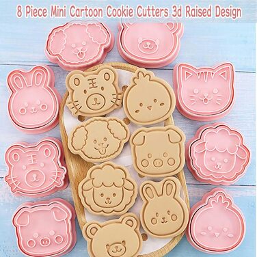 Набір формочок для печива WishesMar Різдвяний пряниковий будиночок, 18 шт. , формочки для печива у формі 3D мультфільмів для зими, свят - форми для печива з нержавіючої сталі для випічки, самостійного виготовлення, святкового декору (формочки для печива G