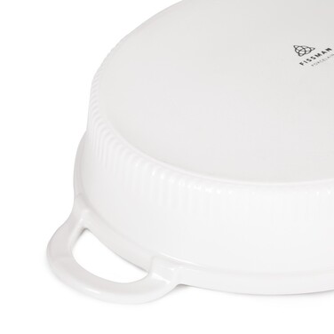 Марміт овальний Fissman 31x25,5x6,5 см / 2,1 л фарфор (14160)