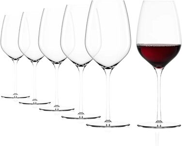 Набір з 6/Келихи для вина кришталевий келих/Елегантний легкий білий келих для вина/Високоякісний набір келихів для вина/Келихи для вина Stlzle (келихи для червоного вина)