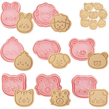 Набір формочок для печива WishesMar Різдвяний пряниковий будиночок, 18 шт. , формочки для печива у формі 3D мультфільмів для зими, свят - форми для печива з нержавіючої сталі для випічки, самостійного виготовлення, святкового декору (формочки для печива G