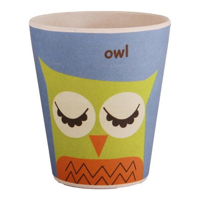 Стакан для дітей бамбукове волокно Fissman 300 мл Совеня (8352)