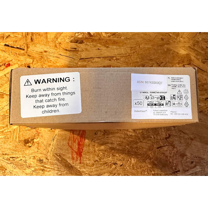 Плаваючі свічки 50 шт. плаваючі свічки Ø 40 мм (рожеве золото) (срібло)