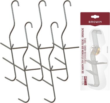 Набір гачків для коптильні з нержавіючої сталі 5 шт 20 см Browin