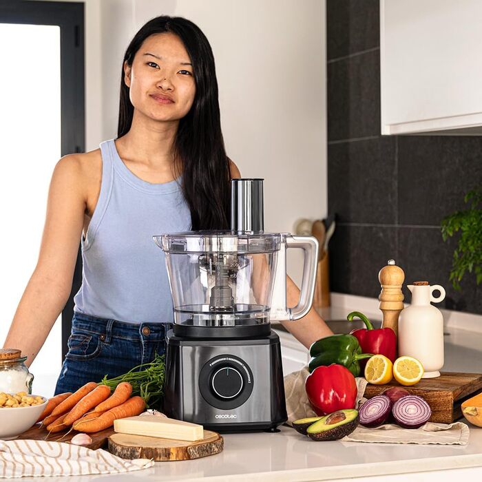 Кухонний комбайн 2000 Вт, чорний Paprika 2000 Full Cecotec