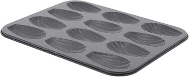 Форма для випічки на 12 мадлен 25x20,8x1,2 см, сіра De Buyer