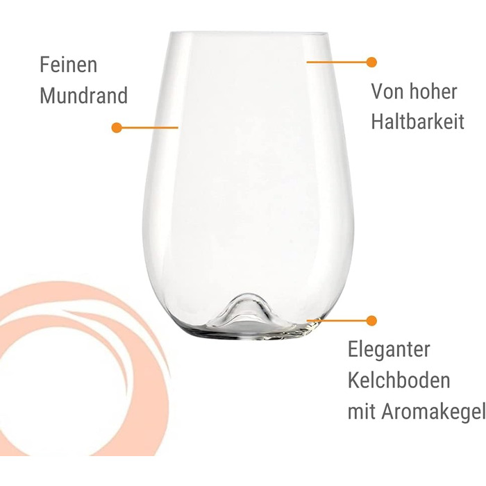 Набір із 6 бокалів для білого вина 0,7 л Vulcano Stölzle Lausitz