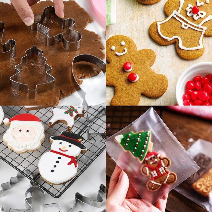 Різдвяні формочки для печива з нержавіючої сталі, 26 шт. chimoo