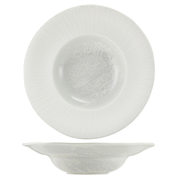 Тарілка для пасти 28 см, Incise Porcelain Lucine, GenWare
