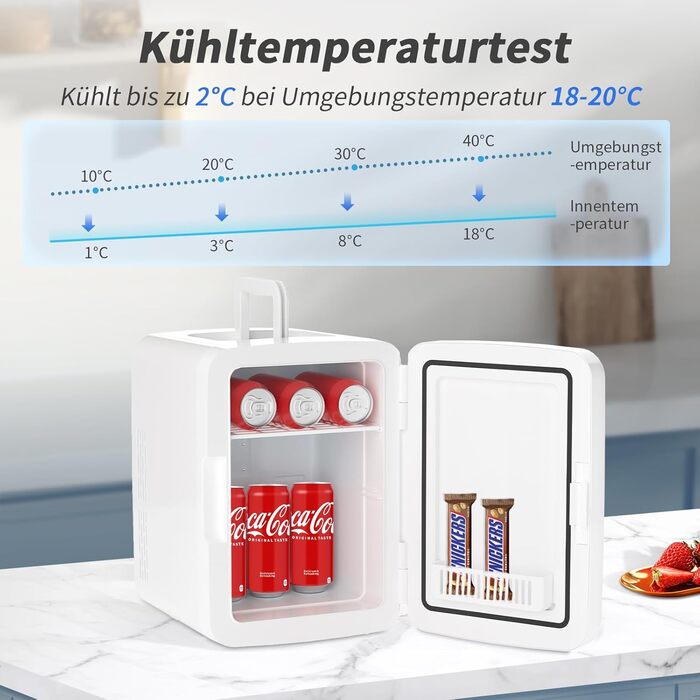 Міні-холодильник 10 л білий YASHE