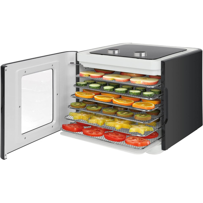 Дегідратор на 6 полиць, 450 Вт, чорний Clatronic