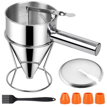 Диспенсер для тіста/млинців з кришкою 1,2 л POFIBO