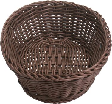 Багатоцільовий кошик, підходить для готелів і громадського харчування, овальний, приблизно 32 x 23 x 7 см, коричневий Saleen