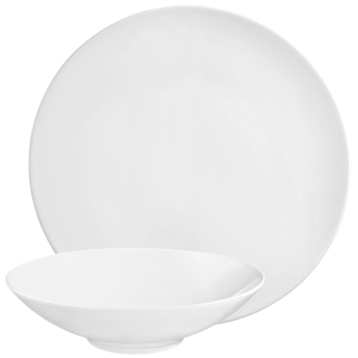 Набір тарілок 12 предметів білий Fashion Seltmann