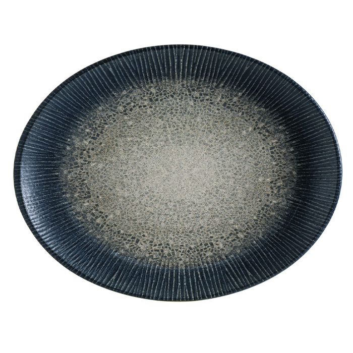 Тарелка овальная 25 см, синяя, Arctic Moove, GenWare