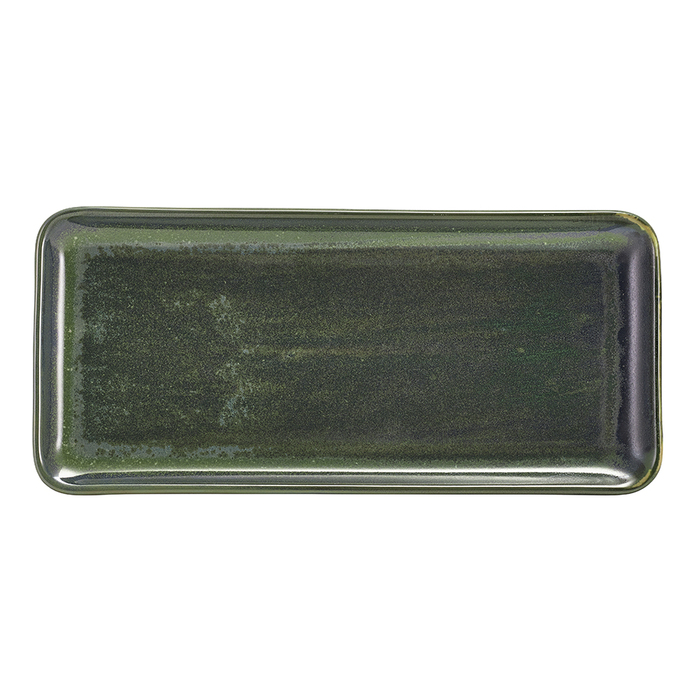 Блюдо прямоугольное 31*14 см, зеленое, Terra Porcelain Aqua Green, GenWare