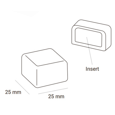 CH015 Набір форм для праліне QUADRO 25х25 h15 мм (24 шт.)