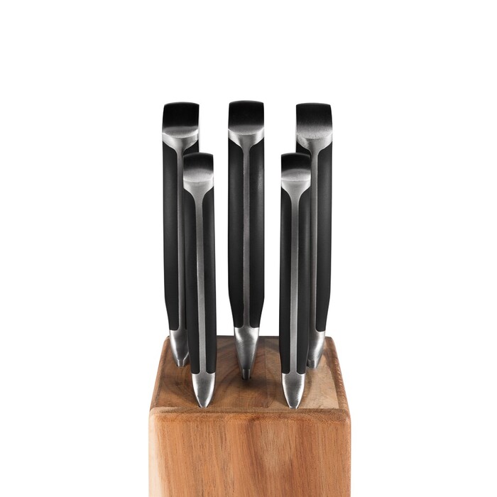 Набір Fissman ножів 6 пр. AKAMATSU на дерев'яній підставці 3Cr14 сталь (2707)