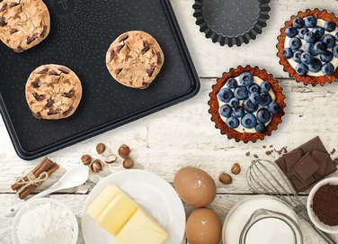 Tefal Деко Success,з ручками, прямокутна, 27х37см, алюміній, чорний