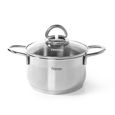 Каструля зі скляною кришкою 18 см 2,6 л Monica Fissman