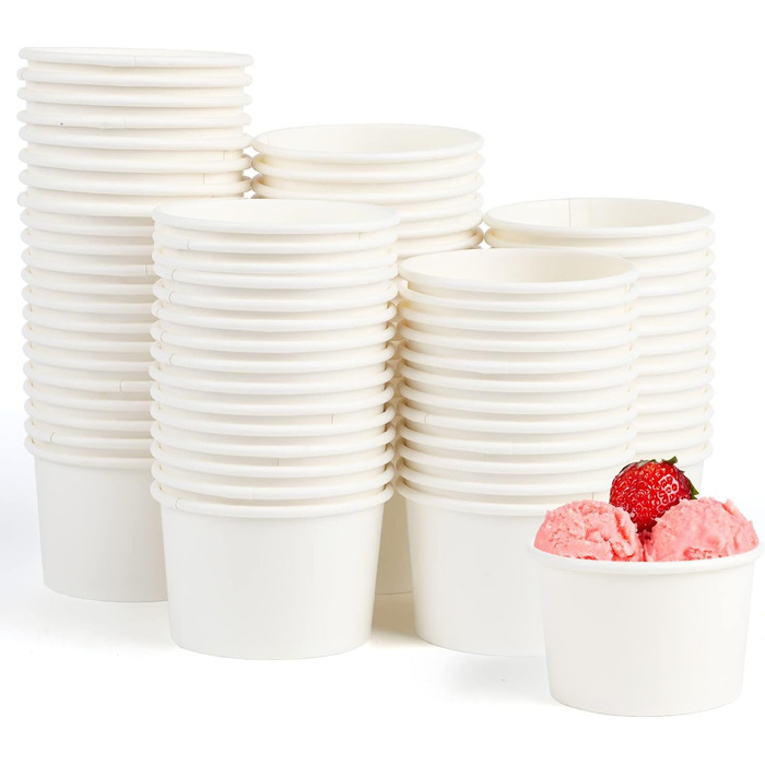 Набір паперові стаканчики для морозива 60 шт. 85 мл VEYLIN