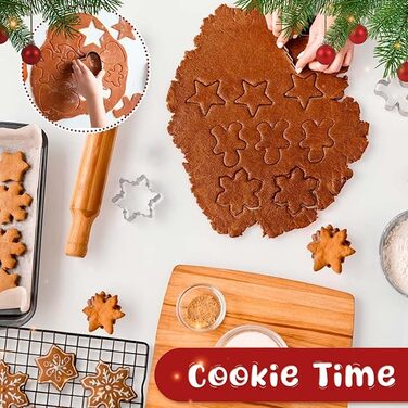 Різдвяні формочки для печива, нержавіюча сталь 24 шт ROELLY