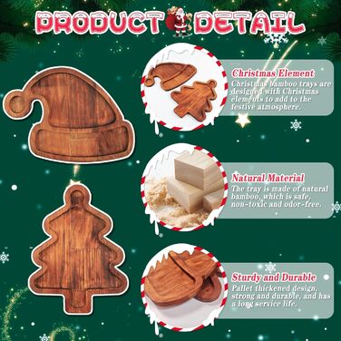 Тарелка для сладостей в форме рождественской елки Dwafill