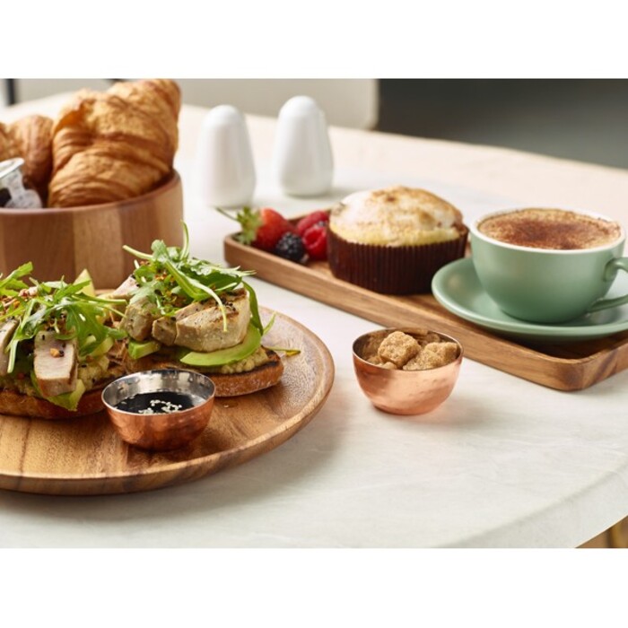 Соусник металлический рельефный 43 мл, медное покрытие, GenWare