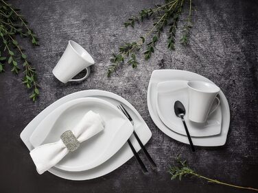 Набір посуду на 6 персон, 30 предметів, білий Acacia White Creatable