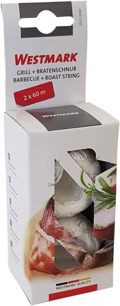 Нитка кухонна 60 м, набір 2 предмети, біла Westmark
