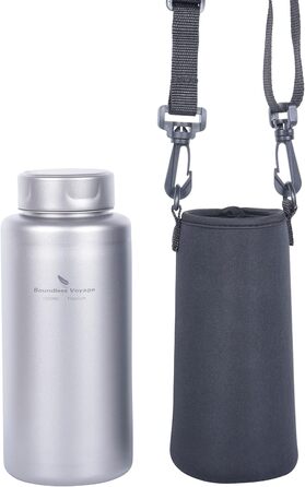 Одношарова титанова пляшка для води 1 л. Boundless Voyage