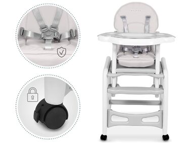 Детский стульчик для кормления 5-в-1 серый Ricokids