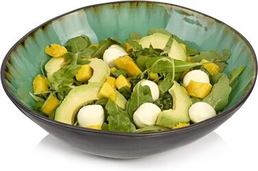 Співачка Набір мисок для макаронних виробів Palm Beach, 4 шт. и, миска для миски, унікальний дизайн, розширюється 1200 мл (салатник )