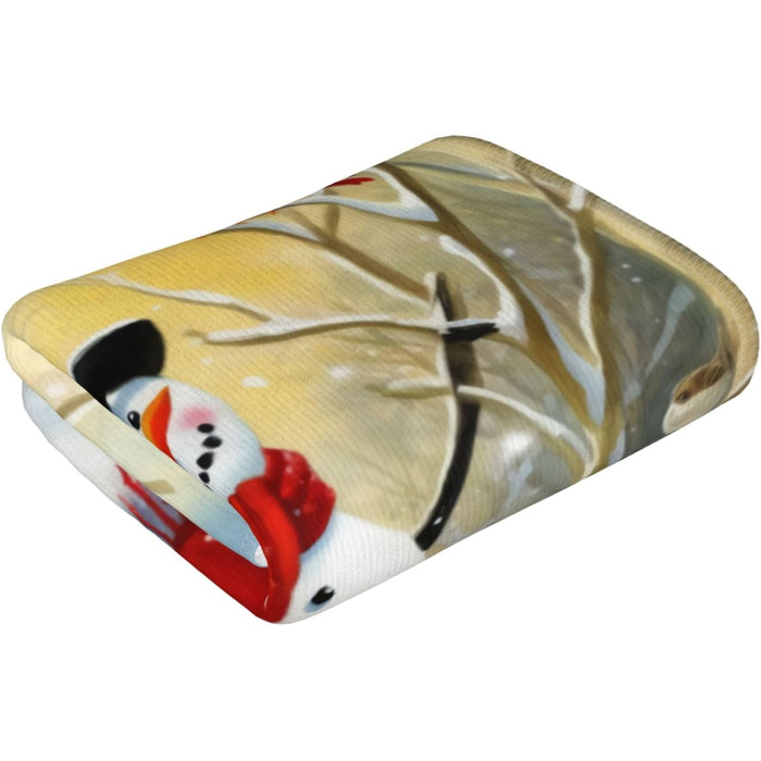 Рушник для ванної кімнати 70 х 40 см Сніговик Ouqiuwa