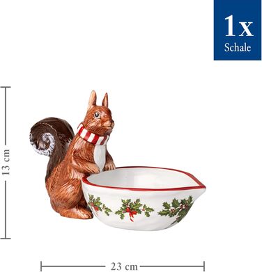 Сервірувальна різдвяна миска 25 см із фігуркою білки Toy's Fantasy Villeroy & Boch