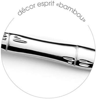 Набір столових приборів дизайн круглої ручки з декором з бамбука 24 шт. Karma Amefa