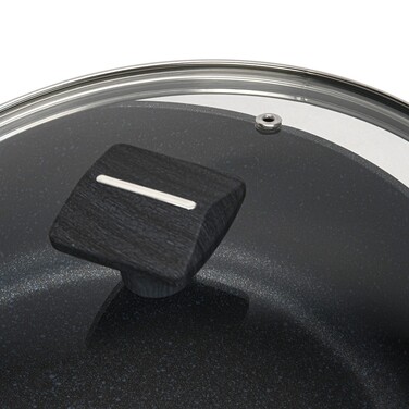 Сотейник Fissman зі скляною кришкою FERRO 26x7,5 см 3,49 л алюміній з антипригарним покриттям (14526)