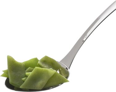 Ложка для спагетти 32 см, нержавеющая сталь Cromargan, частично матовая, идеально подходит в качестве щипцов для пасты и спагетти, можно мыть в посудомоечной машине (комплект с сервировочной ложкой 32 см)