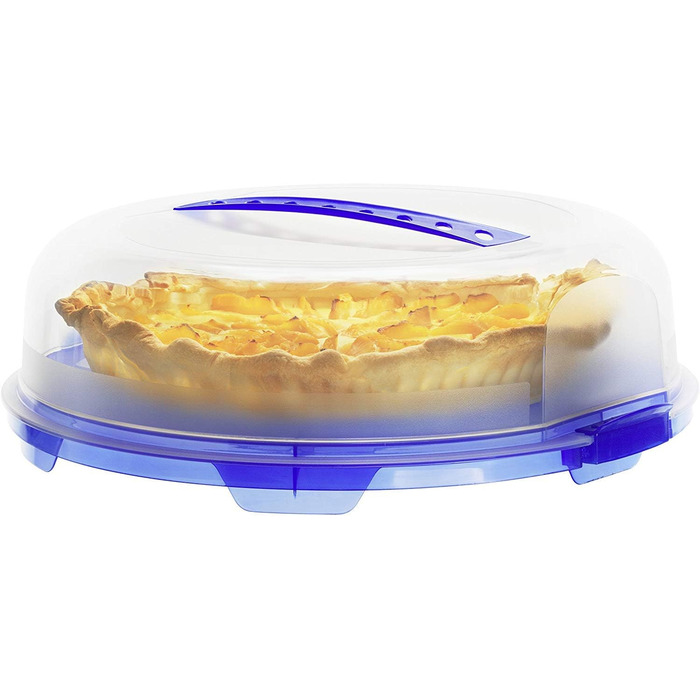 Купол для коржів Rotho Fresh, пластик (PP), без BPA, (35,5 x 34,5 x 11,6 см) (зелений/прозорий)