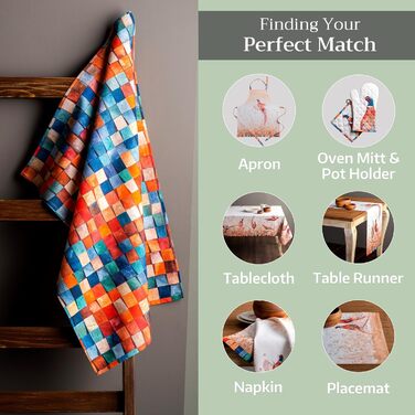 Набір із 3 багатоцільових кухонних рушників Барні рушники День подяки/Різдво (50 см x 70 см) (04 - Осінній фазан, 50 x 70 см (набір із 3 шт.)), 39 Hermine Noel