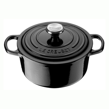 Каструля / жаровня з кришкою 20 см, чорний Le Creuset