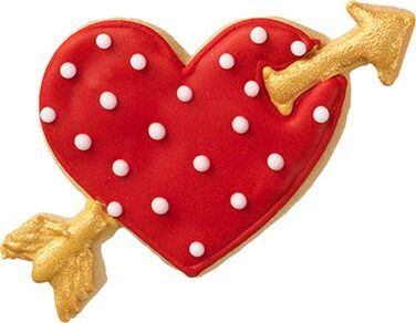 Форма для печива у вигляді серця зі стрілою, 8 см, RBV Birkmann
