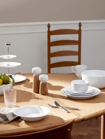 Тарелка овальная 27 см, белая Hammershøi Kähler