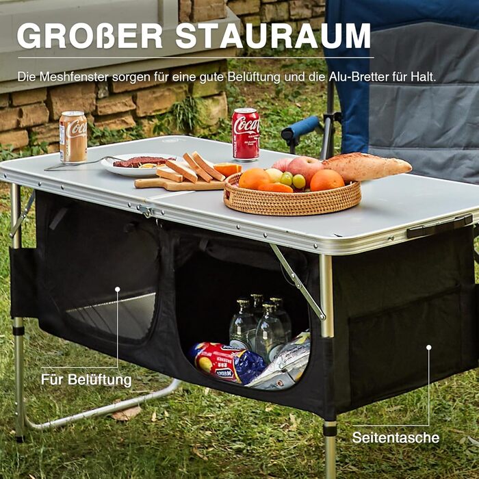 Стіл для кемпінгу 120 х 60 см EVER ADVANCED