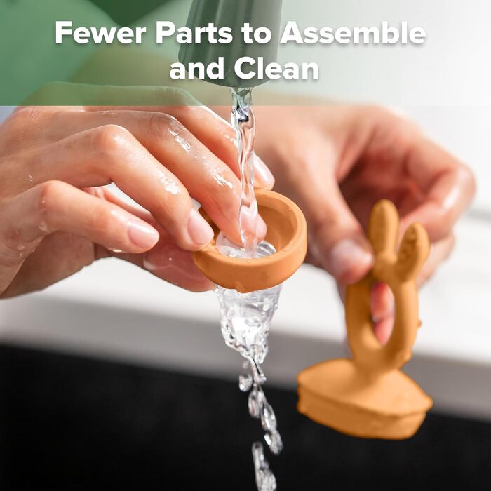 Годівниця для дитячого фруктового харчування Haakaa та міні-лоток для перекусів у морозильній камері, форми для морозива без бісфенолу А для безпечного самостійного годування немовлят, від 4 місяців (горохово-зелений) (гарбузовий)