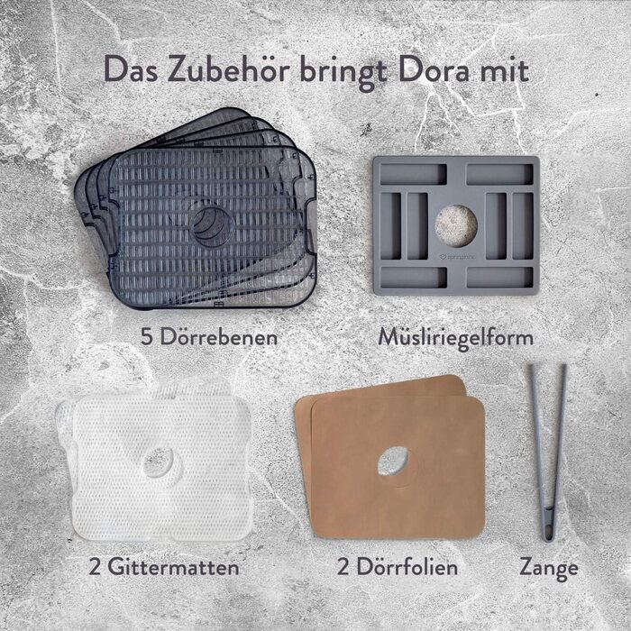 Дегідратор на 5 полиць, 400 Вт Springlane