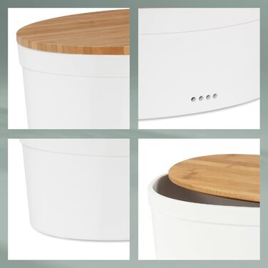 Хлібниця керамічна біла kela