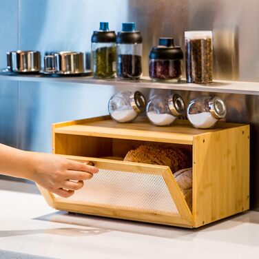 Бамбукова хлібниця 40 x 25 x 20 см AINILE