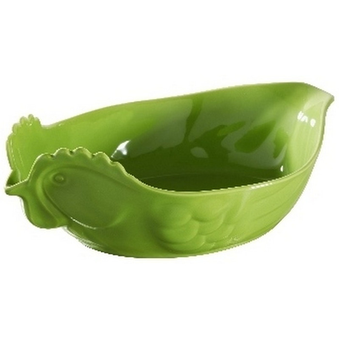 Блюдо для птицы Revol, зеленое, 2 л, 34 х 22 х 7 см